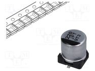 Capacitor: electrolytic; low ESR; SMD; 220uF; 6.3VDC; Ø5x5.8mm PANASONIC