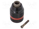 Drill holder; 1.5÷13mm; L: 72.4mm; metal; double sleeve METABO