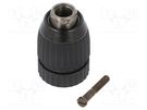 Drill holder; 1.5÷13mm; L: 72.4mm; metal,plastic; double sleeve METABO