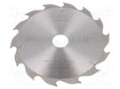 Circular saw; Ø: 190mm; Øhole: 30mm; W: 2.2mm; Teeth: 14; HW/CT METABO