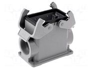 Enclosure for connectors: HDC; size 10B; Han® B; IP65; high; M32 HARTING