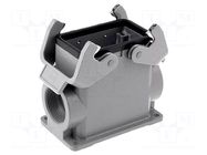 Enclosure for connectors: HDC; size 10B; Han® B; IP65; high; M32 HARTING