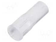 Fiber for LED; Ø3.2mm; L: 7.9mm; round; Front: flat; straight MENTOR