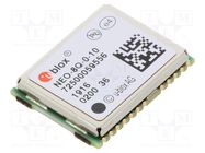 Module: GPS/QZSS; ±2m; NMEA,RTCM,UBX; -166dBm; 2.7÷3.6VDC; SMD u-blox