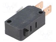 Microswitch SNAP ACTION; 25A/277VAC; cam follower lever; SPDT 