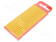 Markers; Marking: L1,L2,L3,N,ground; 2.8÷3.8mm; polyamide; yellow HELLERMANNTYTON