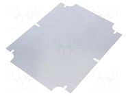 Mounting plate; steel; W: 171mm; L: 219mm; Thk: 1.5mm; Plating: zinc KRADEX