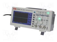 Oscilloscope: digital; Ch: 2; 25MHz; 250Msps; 25kpts; 10n÷50s/div UNI-T