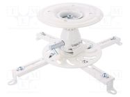 Projector mount; 25kg; Arm len: 135mm; white LOGILINK