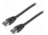 Patch cord; S/FTP; Cat 8.1; stranded; Cu; LSZH; black; 2m; 26AWG LOGILINK