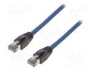 Patch cord; S/FTP; Cat 8.1; stranded; Cu; LSZH; blue; 5m; 26AWG LOGILINK