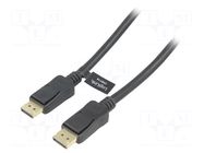 Cable; DisplayPort plug,both sides; DisplayPort 1.2; 20m; black LOGILINK