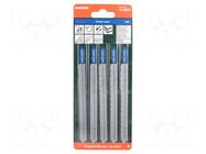 Hacksaw blade-set; tinware; 106mm; BASIC METAL; 5pcs. METABO