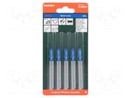 Hacksaw blade-set; tinware; 51mm; BASIC METAL; 5pcs. METABO