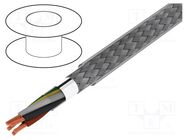 Wire; BiTservo 2XSLCY-J; 4G1.5mm2; PVC; transparent; 600V,1kV BITNER