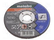 Grinding wheels; Ø: 125mm; Øhole: 22.23mm; Disc thick: 6mm; steel METABO