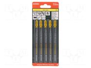 Hacksaw blade-set; wood,chipboard; 104mm; PRECISION WOOD; 5pcs. METABO