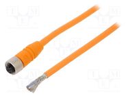 Connection lead; M12; PIN: 5; straight; 5m; plug; 60VAC; 4A; RKTS LUMBERG AUTOMATION