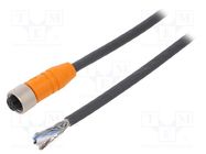 Connection lead; M12; PIN: 5; straight; 10m; plug; 60VAC; 4A; IP67 LUMBERG AUTOMATION