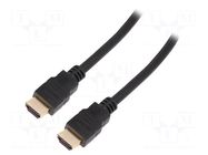 Cable; HDMI plug,both sides; HDMI 2.1; 5m; black LOGILINK