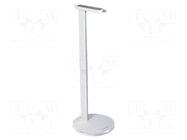 Stand; white; aluminium; 98x100x276mm; headphones LOGILINK