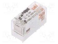 Relay: electromagnetic; DPDT; Ucoil: 24VAC; 8A; 8A/250VAC; 8A/24VDC RELPOL