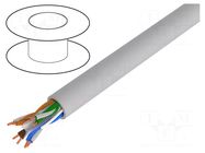 Wire; U/UTP; 6; wire; Cu; LSZH; grey; 305m; Øcable: 6mm LOGILINK