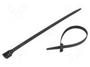 Cable tie; L: 257mm; W: 8.9mm; black; polyamide; 552N; Ømax: 65mm PANDUIT
