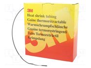 Heat shrink sleeve; glueless,thin walled; 2: 1; 1.6mm; L: 12m; HSR 3M