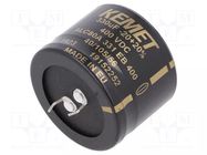 Capacitor: electrolytic; SNAP-IN; 330uF; 400VDC; Ø40x30mm; ±20% KEMET