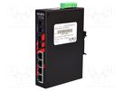 Switch PoE Ethernet; unmanaged; Number of ports: 6; 48÷55VDC ANTAIRA