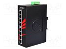 Switch PoE Ethernet; unmanaged; Number of ports: 8; 12÷36VDC ANTAIRA