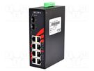 Switch PoE Ethernet; unmanaged; Number of ports: 10; 48÷55VDC ANTAIRA