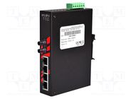 Switch Ethernet; unmanaged; Number of ports: 5; 12÷48VDC; RJ45 ANTAIRA