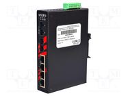 Switch Ethernet; unmanaged; Number of ports: 6; 12÷48VDC; RJ45,SC ANTAIRA