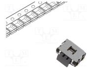 Microswitch TACT; SPST; Pos: 2; 0.05A/12VDC; SMT; none; 2.2N; 1.65mm PANASONIC