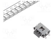 Microswitch TACT; SPST; Pos: 2; 0.05A/12VDC; SMT; none; 2.2N; 1.65mm PANASONIC