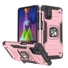 Wozinsky Ring Armor Case Kickstand Tough Rugged Cover for Samsung Galaxy M51 pink, Wozinsky