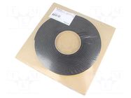 Gasket; rubber; W: 9mm; L: 7m; for enclosures; glued; Spacial SFX SCHNEIDER ELECTRIC