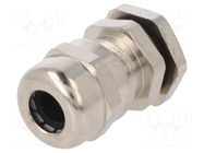 Cable gland; M12; 1.5; IP68; brass; RRPL; with strain relief RAYCHEM RPG
