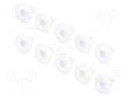 Sleeve; 10pcs; Alfa Romeo,Fiat,Lancia; L: 19mm; polyamide; natural ROMIX