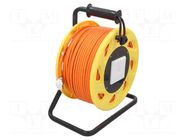 Wire; S/FTP; 7a; wire; Cu; LSZH; orange; 90m; Øcable: 8.2mm LOGILINK