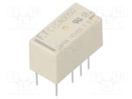 Relay: electromagnetic; DPDT; Ucoil: 5VDC; 2A; 0.3A/125VAC; THT FUJITSU