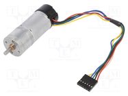 Motor: DC; with encoder,with gearbox; HP; 12VDC; 5.6A; 290rpm POLOLU
