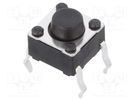 Microswitch TACT; SPST-NO; Pos: 2; 0.05A/12VDC; SMT; none; 1.6N C&K