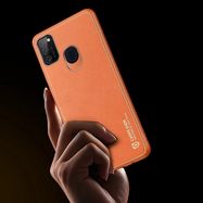Dux Ducis Yolo elegant case made of soft TPU and PU leather for Samsung Galaxy M30s orange, Dux Ducis