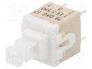 Switch: keypad; Pos: 2; DPST; 0.1A/32VDC; white; none; THT; 3.5N; PVA C&K