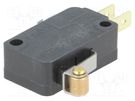 Microswitch SNAP ACTION; 11A/125VAC; with lever (with roller) HONEYWELL