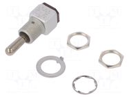 Switch: toggle; Pos: 3; SPDT; (ON)-OFF-(ON); 5A/125VAC; 5A/30VDC HONEYWELL