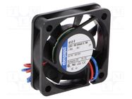 Fan: DC; axial; 12VDC; 40x40x10mm; 8m3/h; 22.1dBA; slide; 5400rpm EBM-PAPST